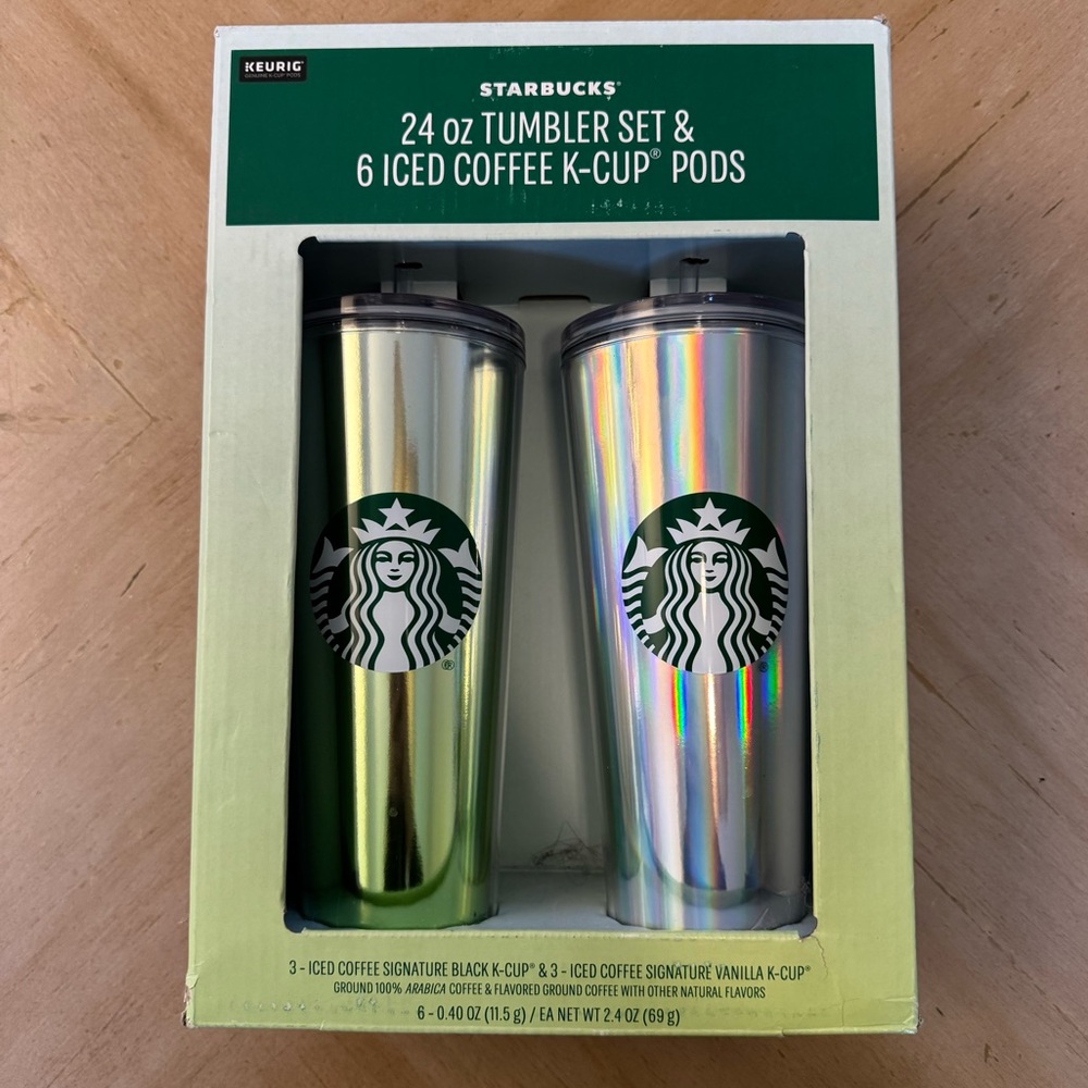 Starbucks Tumbler Set of 2 with Keurig Pods